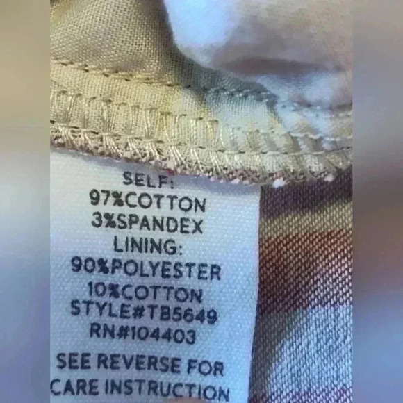 blu pepper Striped Mini Skirt | Brick & Tan | Size Large - Picture 4 of 5